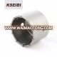 2016 carbon steel sand blast concrete with TCT KSEIBI diamond core drill bit